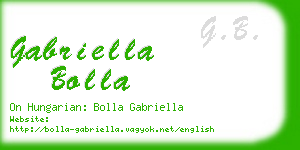 gabriella bolla business card